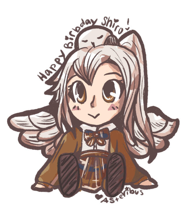 Chibi Fanart for VTuber Shiro