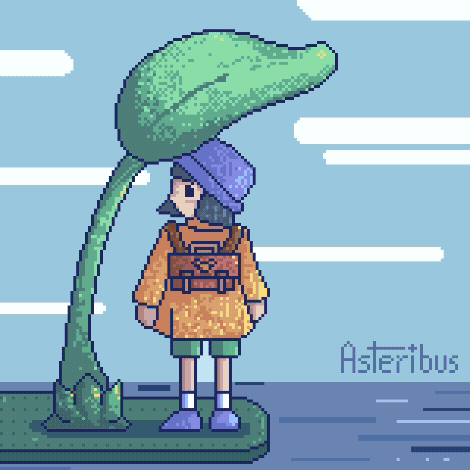 Pixel Animation for a DTIYS by @lemyosotis_illustration on Instagram